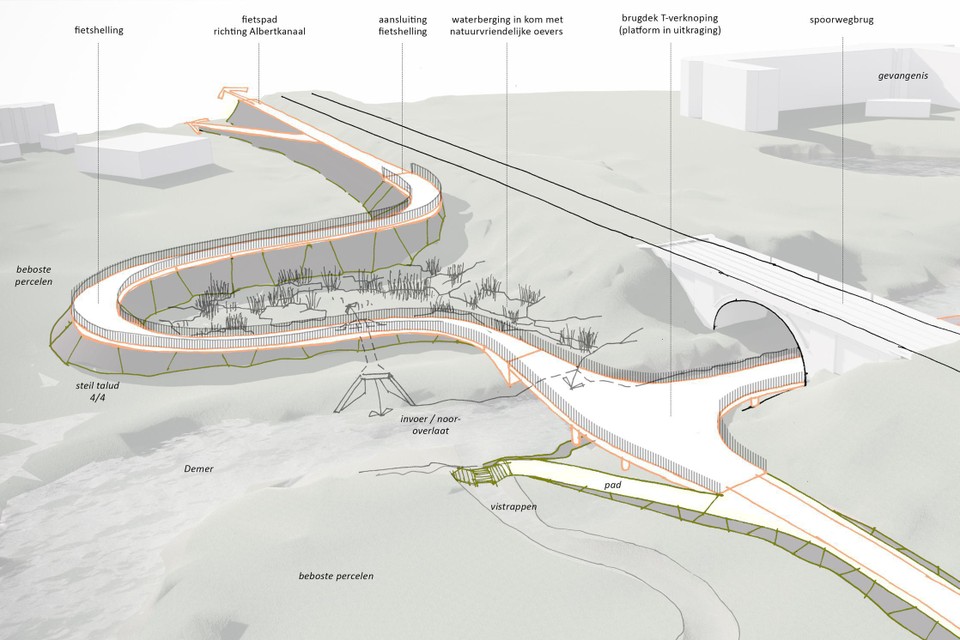Aanleg fietspad tussen Hasselt-centrum en Kuringen van start in najaar 2023